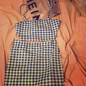 New two piece , High waist skirt set